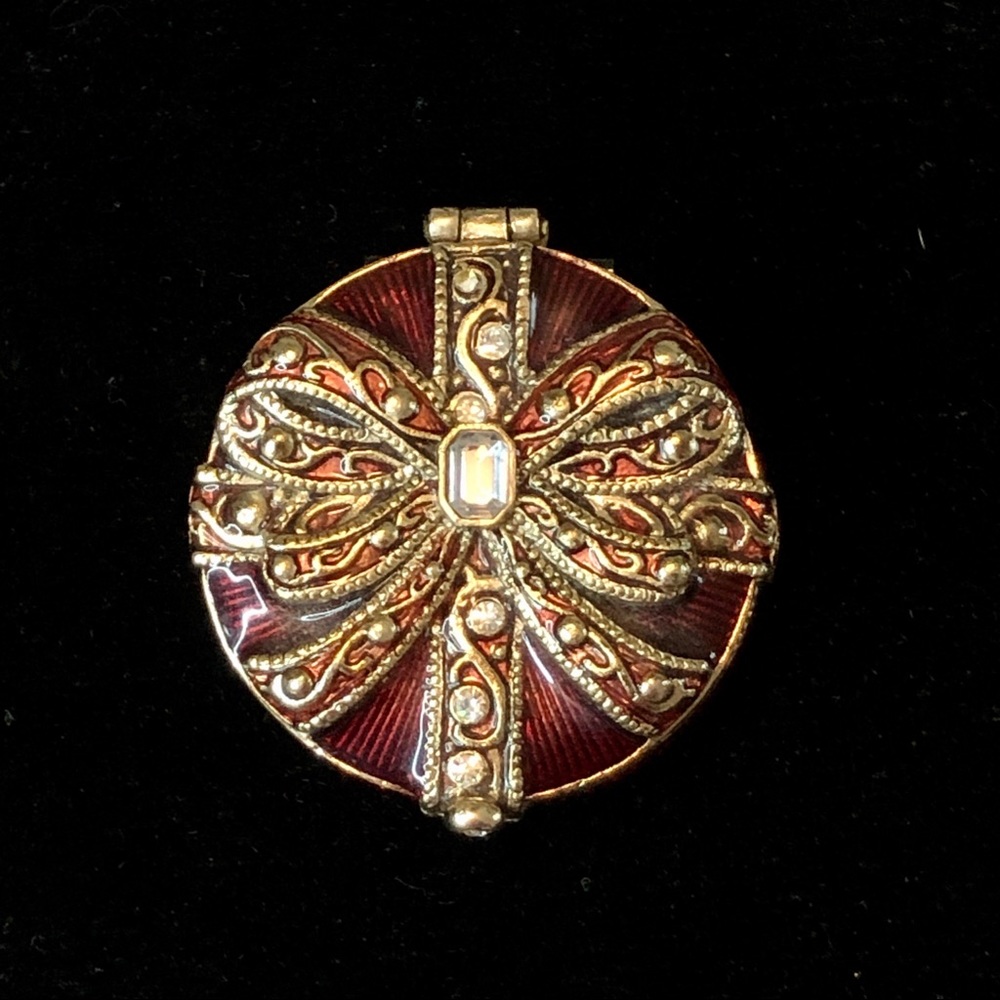 Monet Enamel Pill Box